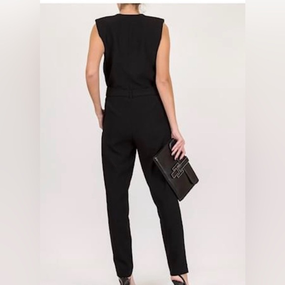 Retail $309 Maje Structured Sleeve Jumpsuit - Picture 5 of 10